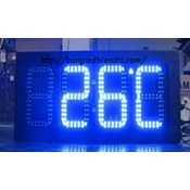 Bảng led điện tử hiển thị nhiệt độ bằng led 7 đoạn màu xanh dương