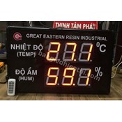 Bộ hiển thị nhiệt độ và độ ẩm dùng cho công ty nhựa