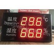 Đồng hồ hiển thị nhiệt độ và độ ẩm tiếng Trung