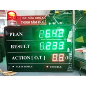 Hệ thống giám sát sản xuất chuyền may bằng bảng led 2 mặt