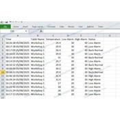 Xuất file Excel dữ liệu nhiệt độ độ ẩm