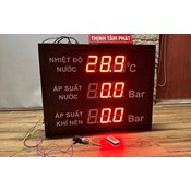 Bảng nhiệt độ và áp suất bằng màn hình led 7 đoạn